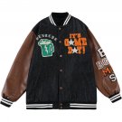 Beer Mug Flocking Stitching Jacket