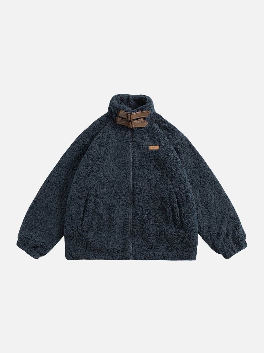 Belt Collarband Winter Coat