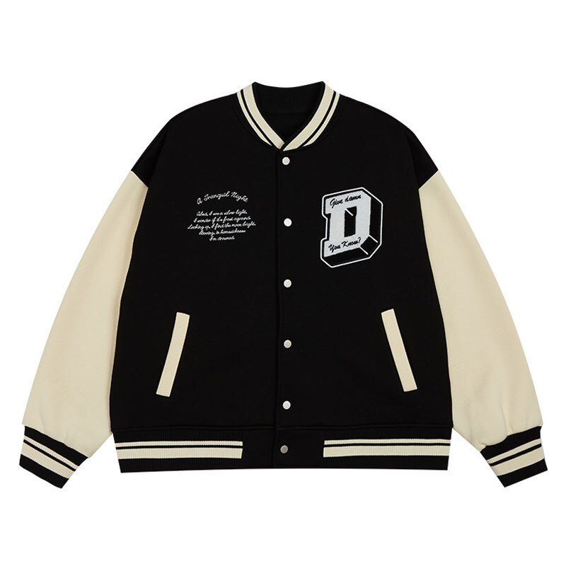 Black DHORM Baseball Jacket