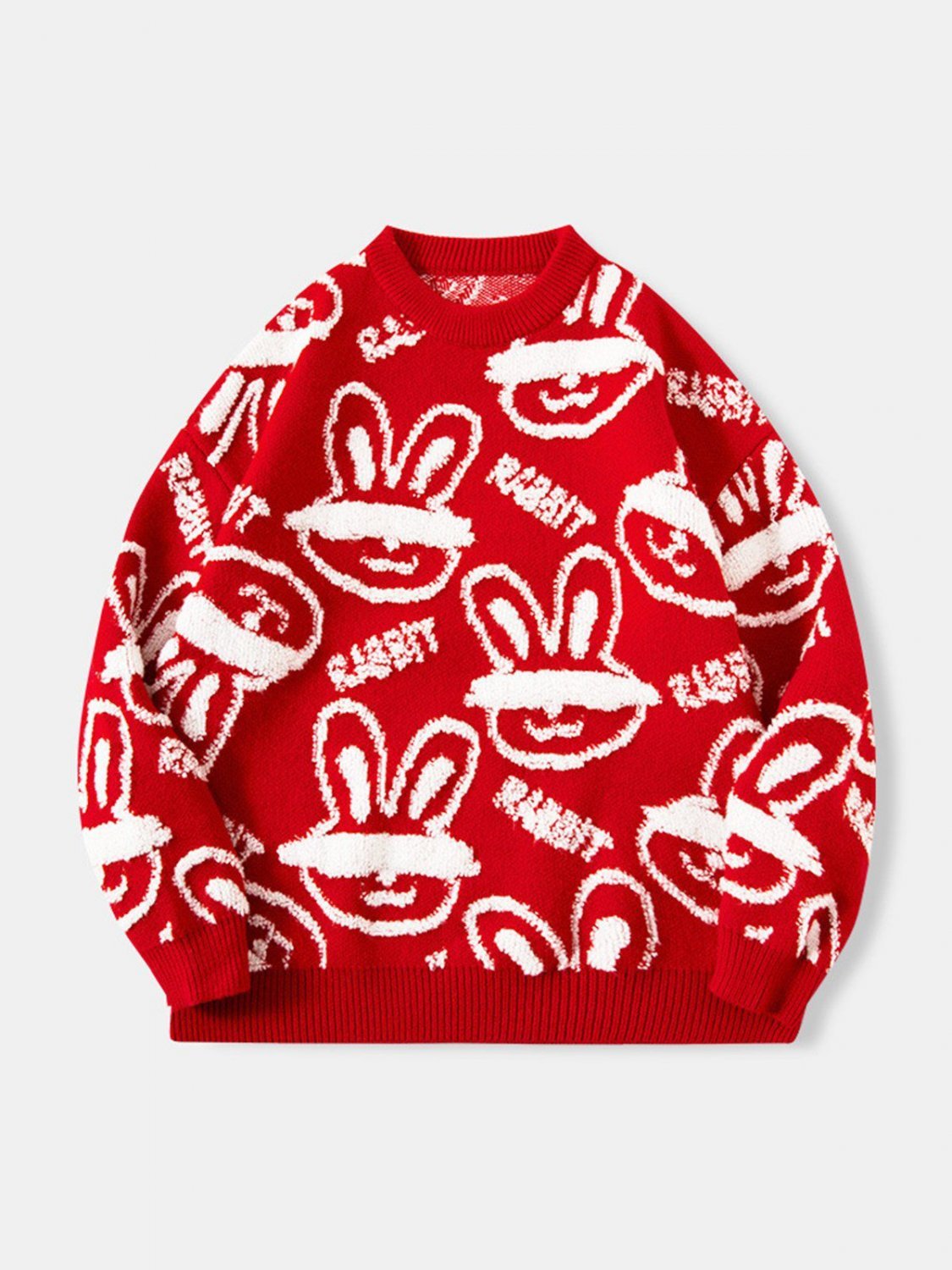 Blindfolded Rabbit Knit Sweater