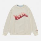 Blurred Letters Print Sweatshirt