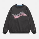 Blurred Letters Print Sweatshirt