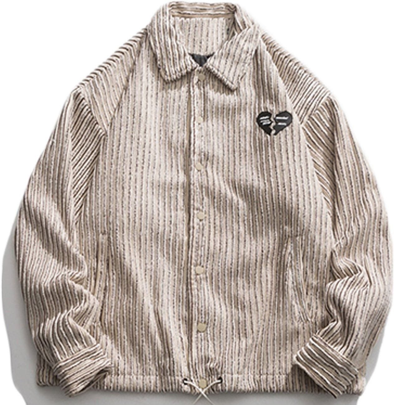 Broken Love Patchwork Corduroy Jacket