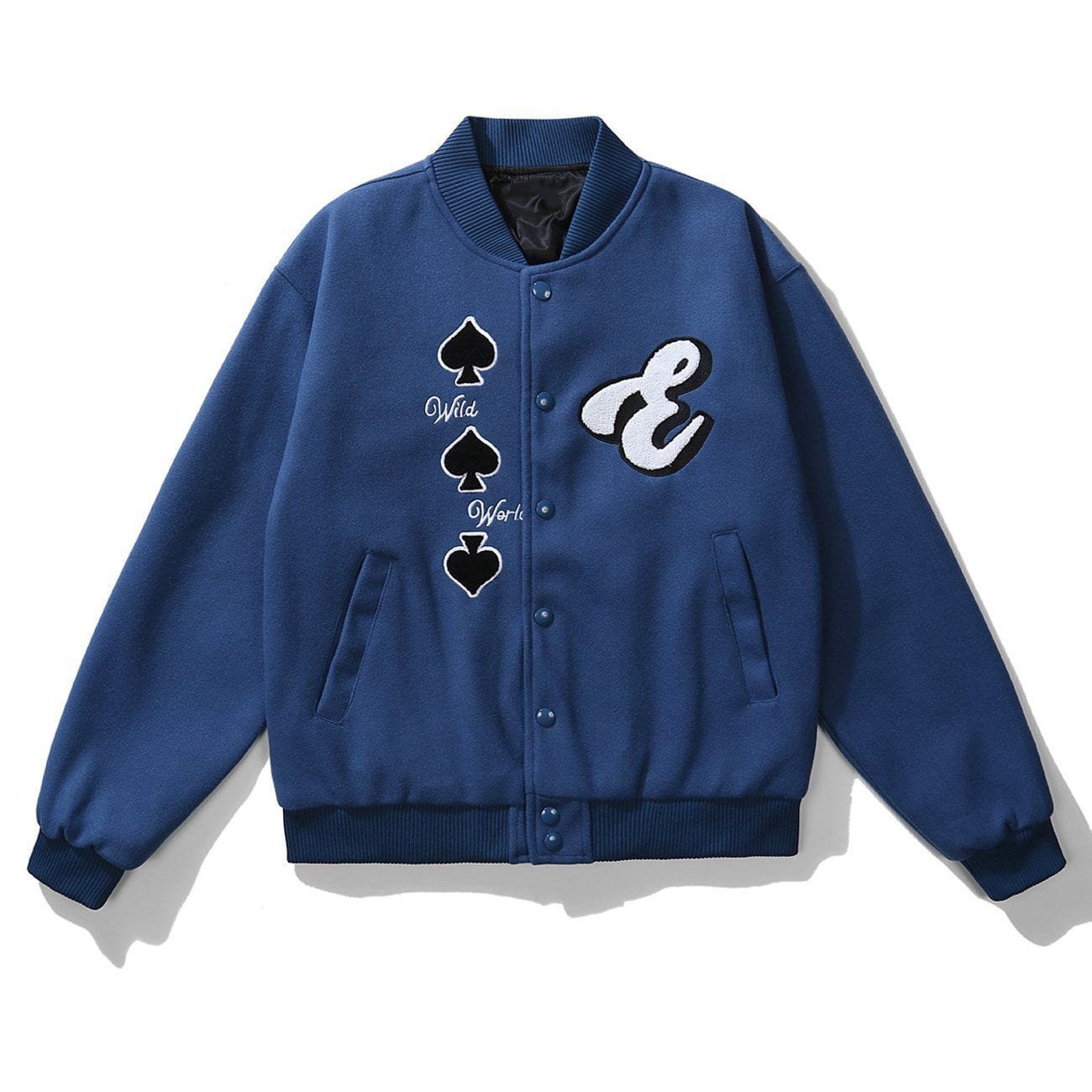 Building Embroidery Varsity Jacket