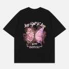 Butterflies Flowers Print Tee