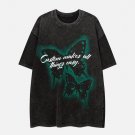 Butterflies Washed Print Tee