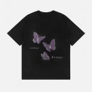 Butterfly Applique Embroidery Suede Tee