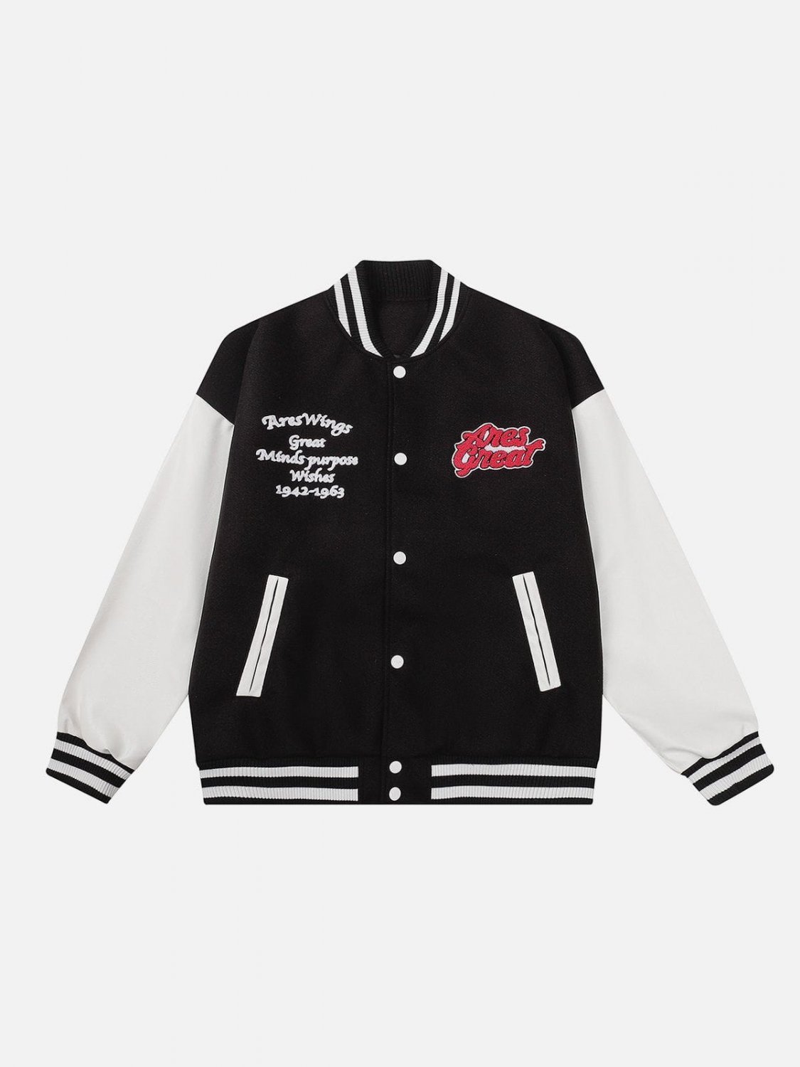 Butterfly Letter Flocked Jacket