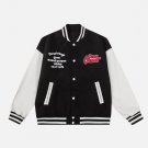 Butterfly Letter Flocked Jacket