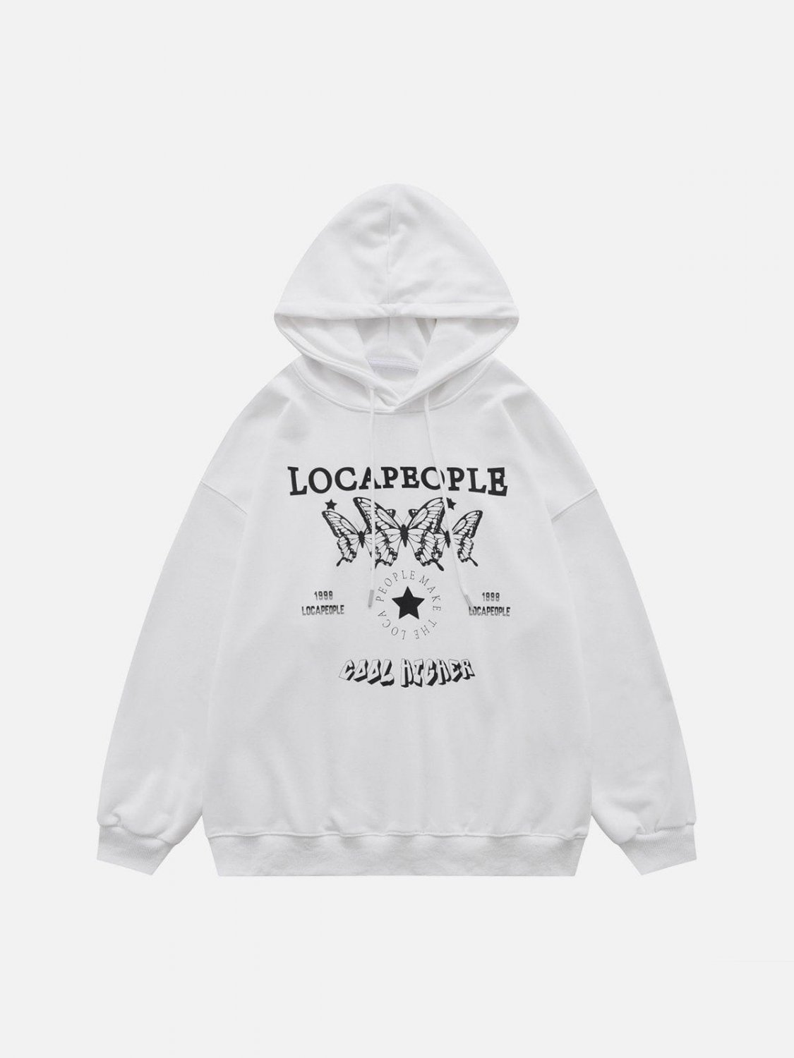 Butterfly Letter Print Hoodie