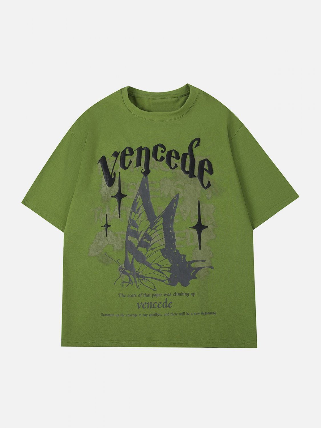 Butterfly Letter Print Tee