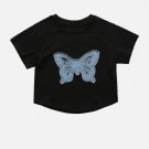 Butterfly Slim Crop Tee