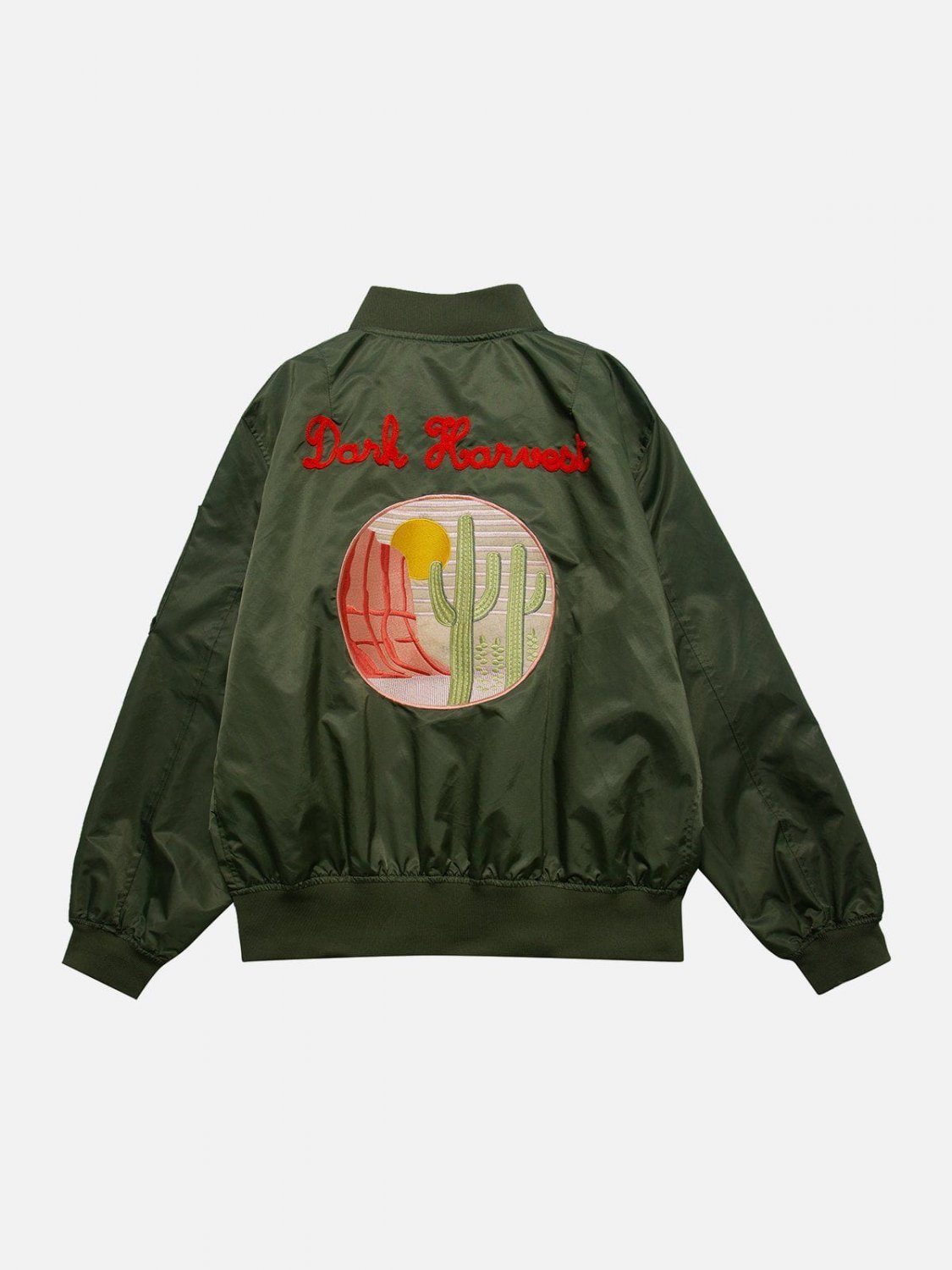 Cactus Pattern Embroidery Jacket