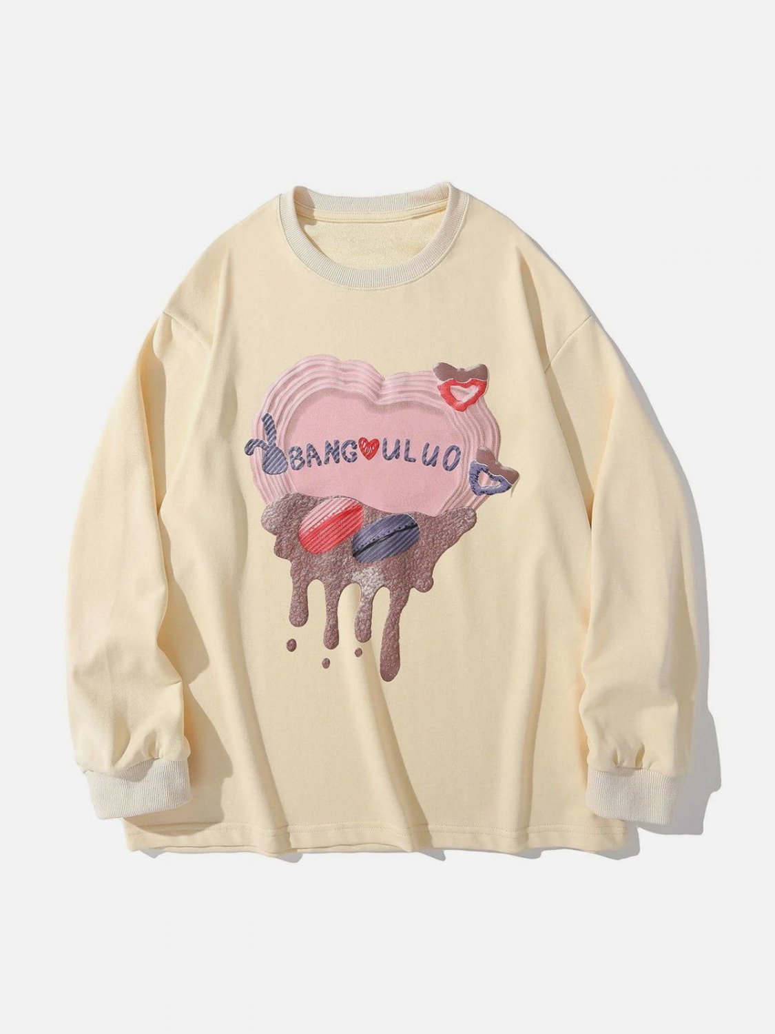 Cake Melt Print Sweatshirt