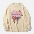 Cake Melt Print Sweatshirt