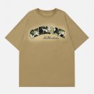 Camouflage Flocked Letter Cotton Tee