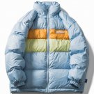Candy Color Matching Puffer Jacket