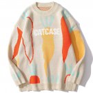 Carrot Pattern Knit Sweater