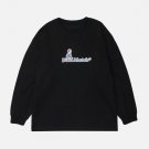 Cartoon Anime Boy Letter Graphic Sweatshirt
