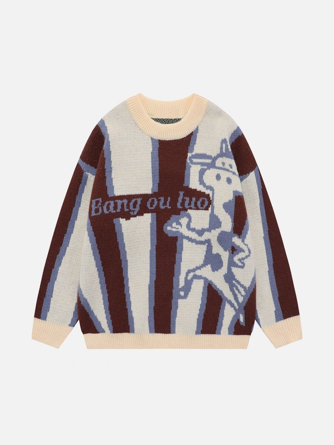 Cartoon Characters Stripe Sweater