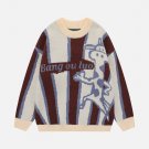 Cartoon Characters Stripe Sweater