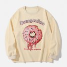 Cartoon Donuts Print Sweatshirt