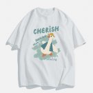 Cartoon Duck Print Tee