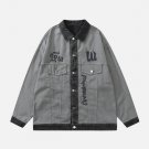 Cartoon Embroidered Denim Jacket