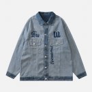 Cartoon Embroidered Denim Jacket