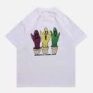 Cartoon Ghost Potted Plant Print Tee