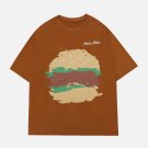 Cartoon Graffiti Print Tee