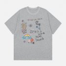 Cartoon Hand Painted Print Tee