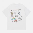 Cartoon Hand Painted Print Tee