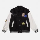 Cartoon Letter Flocking Jacket