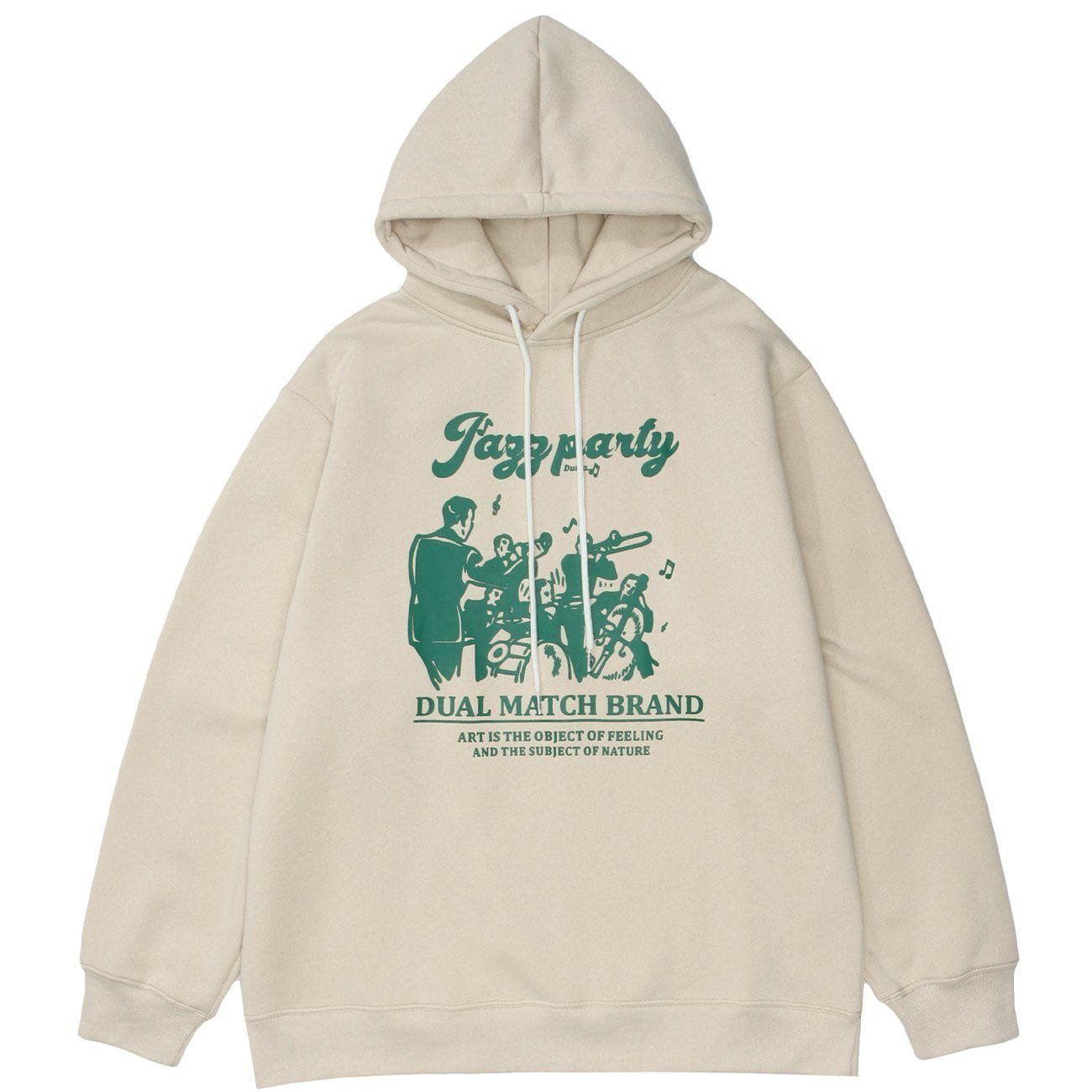 Cartoon Letter Print Hoodie