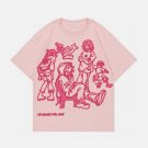 Cartoon Line Character Print Tee