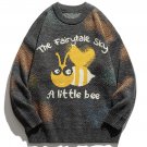 Cartoon Little Bee Knit Sweater