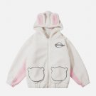 Cartoon Rabbit Ears Sherpa Coat