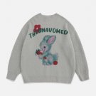 Cartoon Rabbit Graphic Sweater