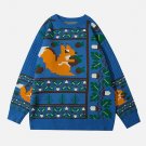 Cartoon Squirrel Knit Sweater