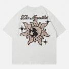 Cartoon Sun Moon Print Tee