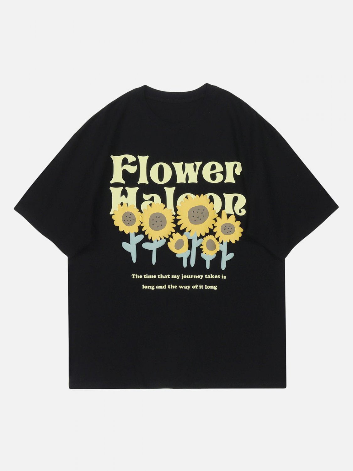 Cartoon Sunflower Graphic Tee