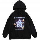 Cartoon Wing Rabbit Print Polar Fleece Hoodie