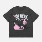 Cat Catches Mouse Print Tee