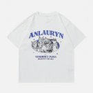 Cat Element Letter Printing Tee