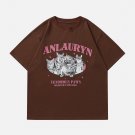 Cat Element Letter Printing Tee