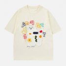 Cat Embroidery Print Tee