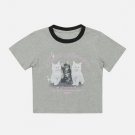 Cat Print Star Tee