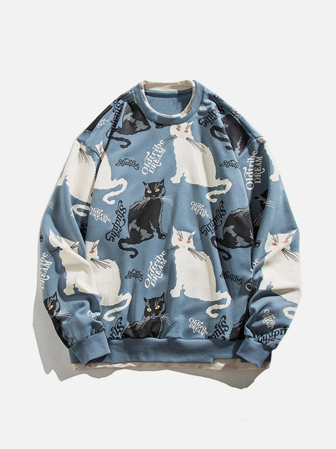 Cat Print Sweatshirt