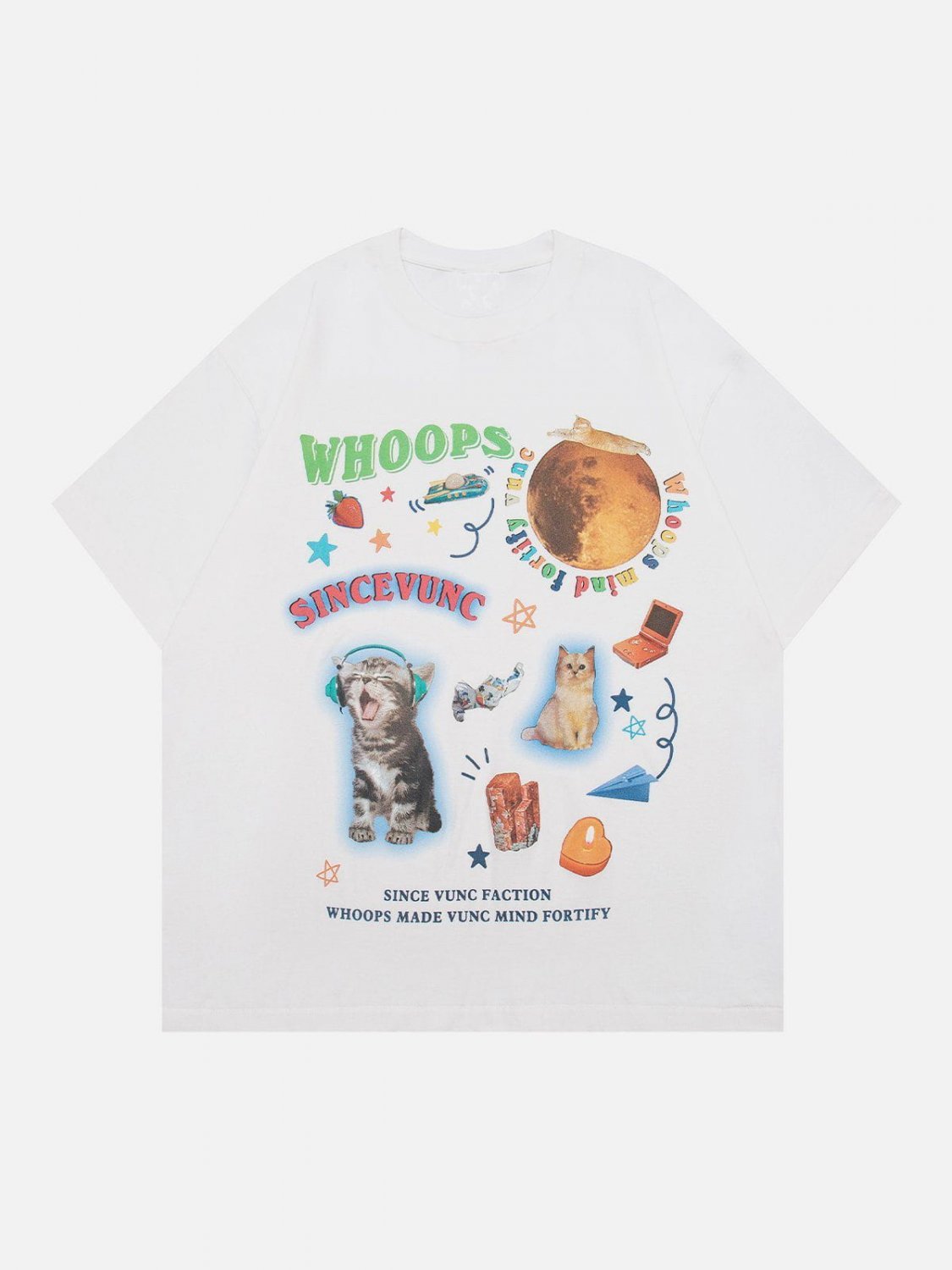 Cats Picture Puzzle Print Tee
